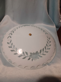 Round frosted glass ceiling light shade