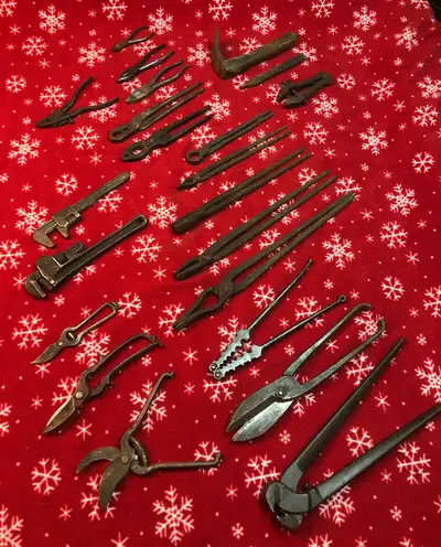 Blacksmithing and tinsmith tools, View more