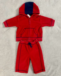 3 month Baby Gap red sweatsuit 