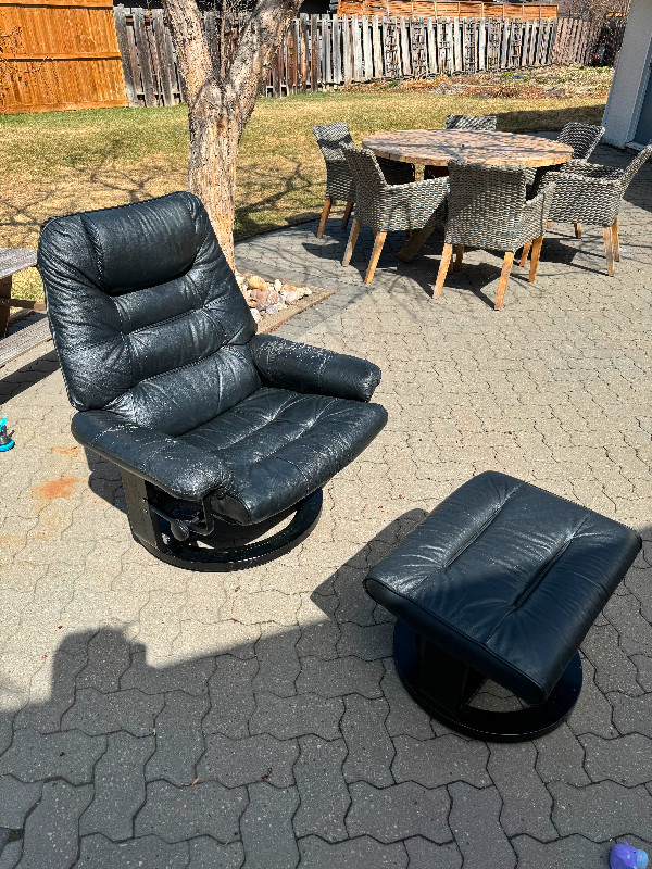 Free chair and foot rest. in Chairs & Recliners in Edmonton