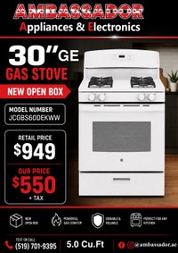 NEW 30” GE GAS Range Stove London Ontario Preview