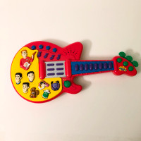 2003 The Wiggles Play Along Musical Sing and Dance Red Guitar