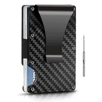 Carbon fibre minimalist rfid wallet