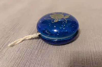 Blue and Gold Glittering Yo-Yo