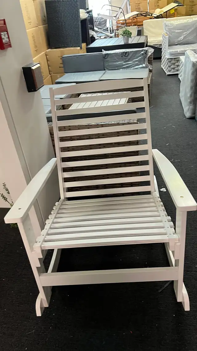 Patio Rocking Chair Non-slip Porch Rocker for Balcony Garden Ter in Patio & Garden Furniture in Markham / York Region - Image 2