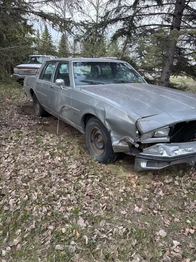 83 Oldsmobile delta 88 with 93085 kilometers on it. Front end is smashed but it runs and drives good...