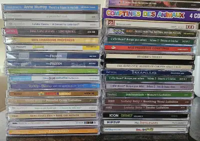 Baby and kids music CDs, 10$ for all. Titles are on picture. Used but good condition. Selling as a b...