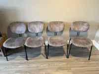 Grey dining chairs (4)