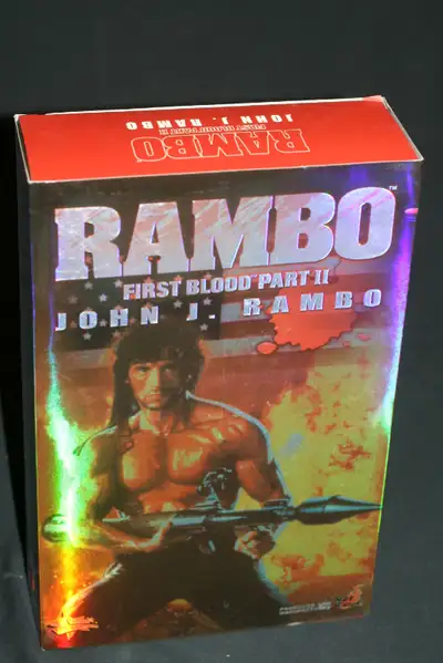 HOT TOYS RAMBO FIRST BLOOD PART II JOHN J. RAMBO 1/6 SCALE NEW, View more