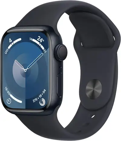 Apple Watch Series 9 [GPS 41mm] Smartwatch with Midnight Alumini, View more
