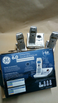 3 Cordless phones with answering machine