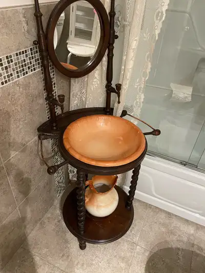 Antque wash stand With pitcher and bowl call tom at 905-719-3129