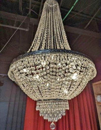 Two Stunning Grand Crystal Chandeliers