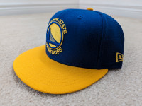 Size 7 1/4 Golden State Warriors NewEra 5950 fitted hat.