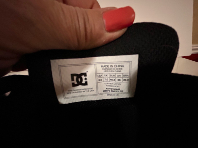 Brand new DC shoes dark grey in Men's Shoes in Oakville / Halton Region - Image 3