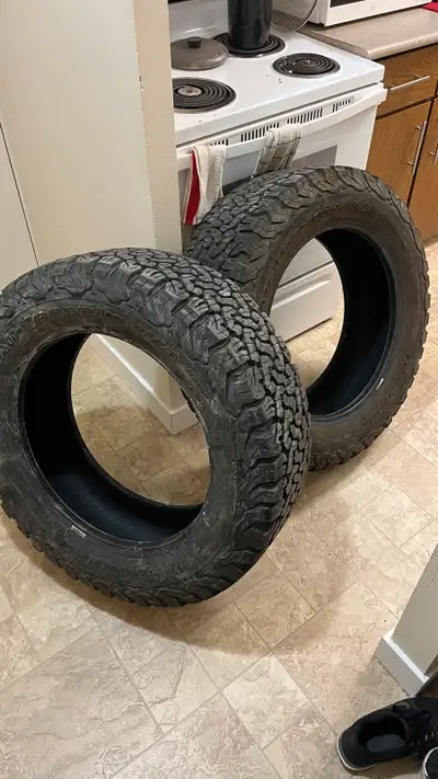 A pair of 275/60r20 BF Goodrich KO2 truck tires, if you drive on gravel or have an off road inspired...