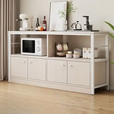 Kitchen Rack, Kitchen Cabinet with Doors - High Capacity Organizers And Storage, Storage Shelves 140...