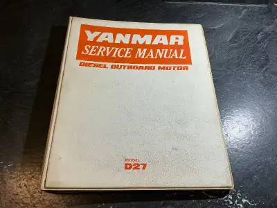 Yanmar Model D27 Diesel 27 HP Outboard Motor Service Manual, View more