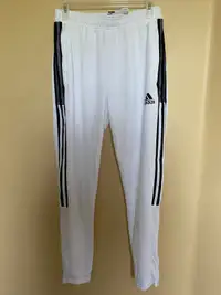 Adidas Mens Tiro Track Pants, White/Black, Aeroready