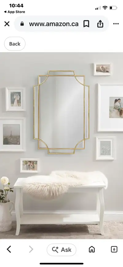 Gold Framed Mirror, View more