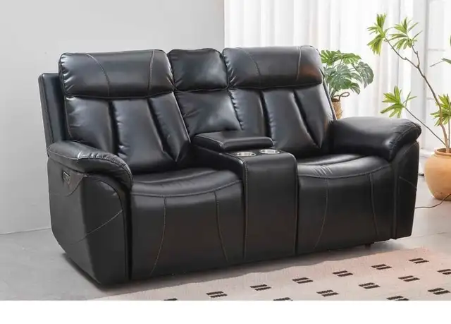 Modern 3-Piece Reclining Set – Power Headrest, Footrest, USB  in Couches & Futons in Laval / North Shore - Image 5