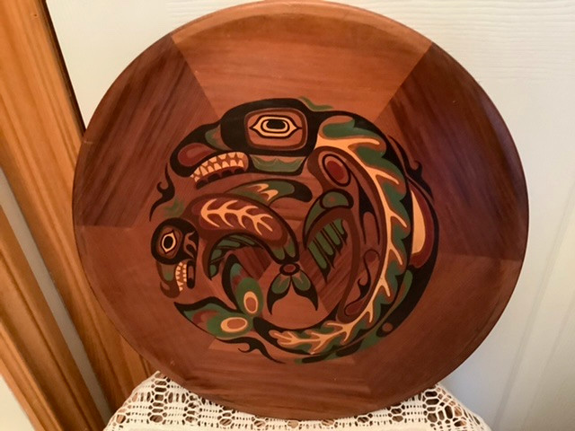 Lg Vtg Indigenous First Nations West Coast “Killer Whale” Art in Arts & Collectibles in Belleville