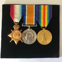 WW1 CEF War Medal Trio 13 Canadian Infantry $250