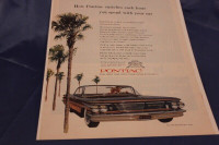 1960 Pontiac Bonneville Sports Coupe Original Ad 2 Pages