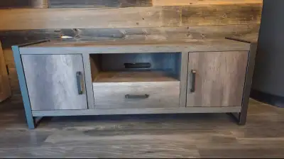 Sean 63.75" TV Stand - Grey Stone, View more