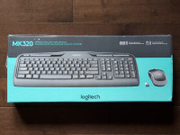 Logitech wireless combo keyboard & mouse MK320 brand new/clavier