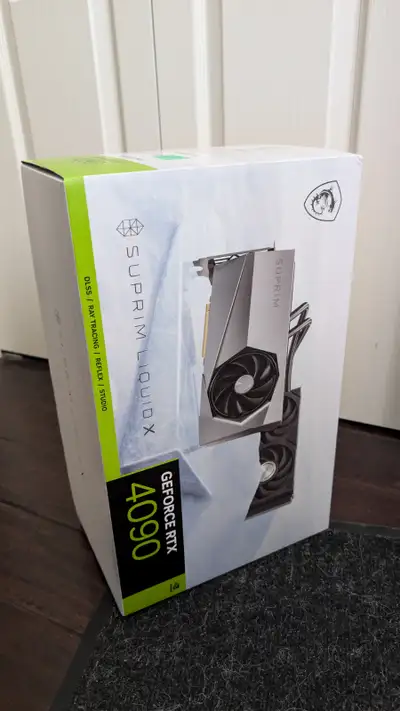 MSI RTX 4090 Suprim Liquid X 24GB GDDR6X Graphics Card NOTE that the RTX 5090 water-cooled cards are...