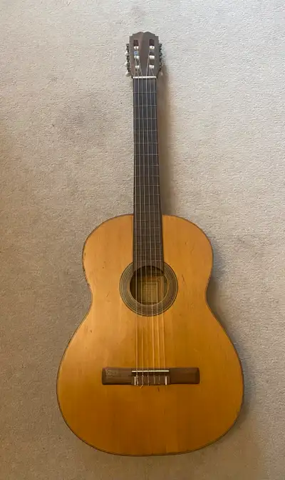 vintage Spanish Valenciano classic guitar., View more