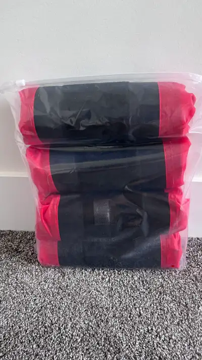 Set of four, New, blue or red. Similar to Canadian Tire and Michelin Kurgo ones.