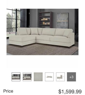 Brand new fabric sectional in Couches & Futons in Winnipeg