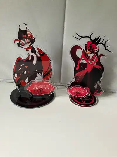 Hazbin hotel standees (Alastor and Husk), View more