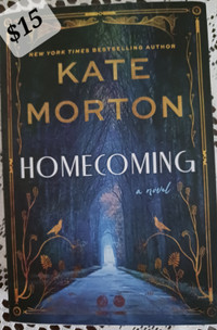HOMECOMING by Kate Morton, adult fiction, new copy $15.  Cash sa