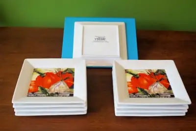 9 assiettes carrées Gourmet du village, View more