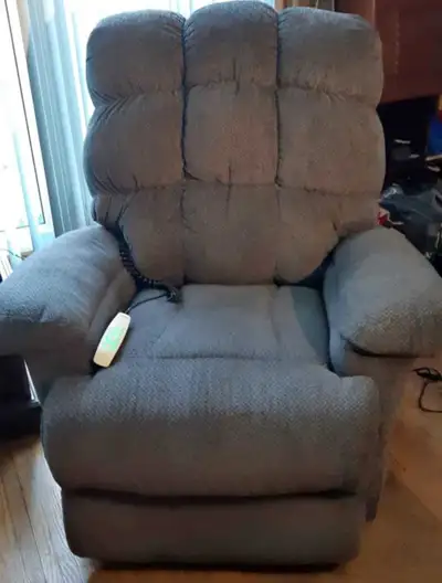 Electric recliner lift chair. Dark grey, View more