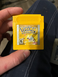 Pokemon Yellow & Silver Gameboy Color Game GBC