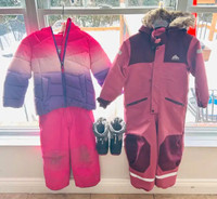 Winter Girl Snowsuits H&M SNOZU Habit de Neige Fille Lot