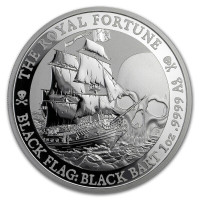 Tuvalu 2020 Black Flag Black Bart The Royal Fortune Silver Coin