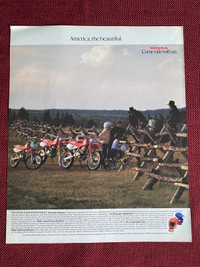1989 Honda XR Motocross Original Ad
