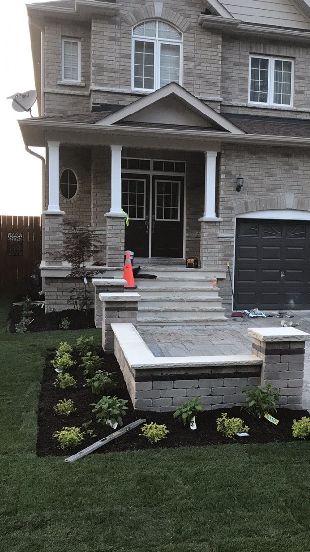 Interlocking flagstone patios walkways gardens design Interlock