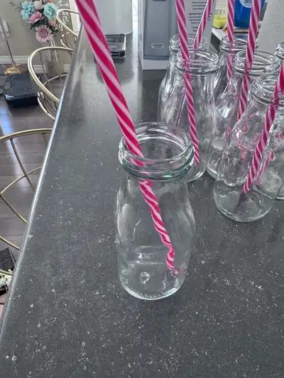 Retro Style Mini Milk Bottles – Set of 8, View more