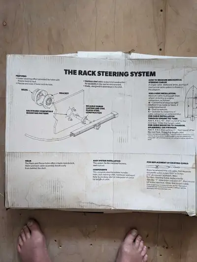 NEW IN PACKAGING Teleflex New 17 foot boat steering rack still in packing.. Amazon price now is $431...