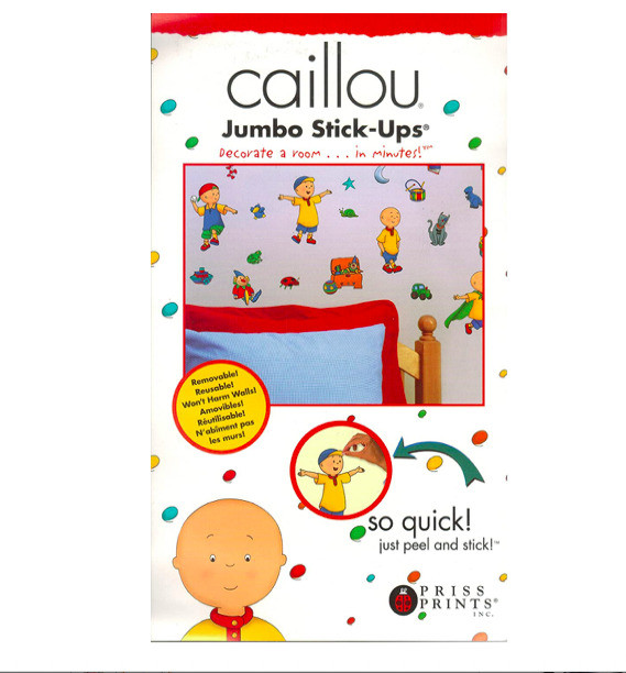 Caillou Jumbo Kid's'room Wall Decal Reusable Stick Ups in Toys & Games in Markham / York Region
