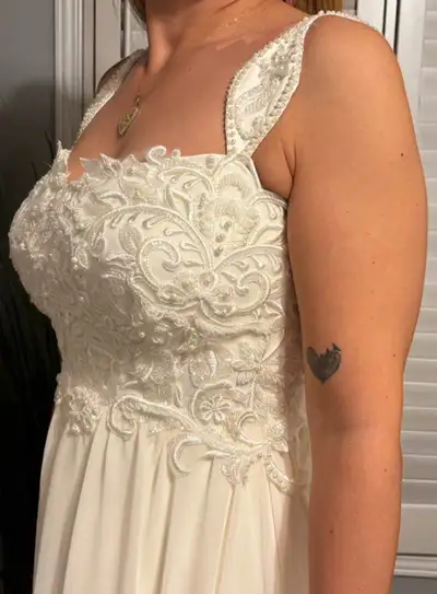 Custom-Tailored White Dress (Bridal Boutique) – Worn Once , View more