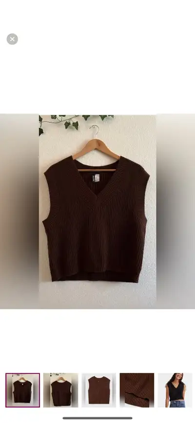 Sweater vest knit
, View more