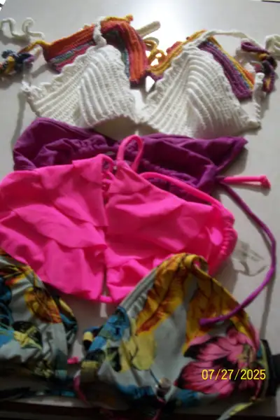 S/M BIKINI TOPS X 5, View more