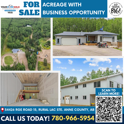 This acreage has amazing business potential while enjoying the quiet country lifestyle! The ranch-st...